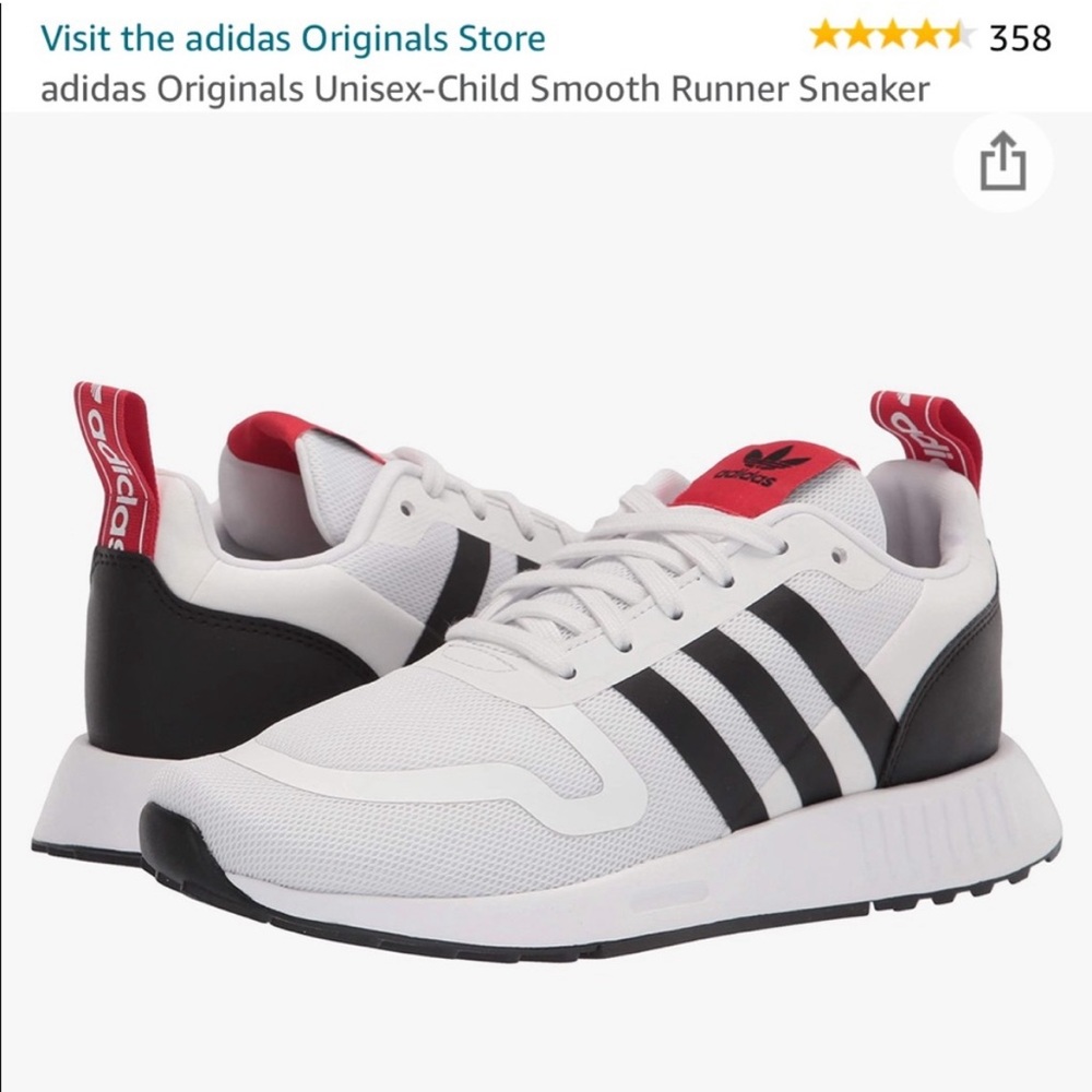 Adidas Youth Sneakers - size 6Y or 7.5/8 women's